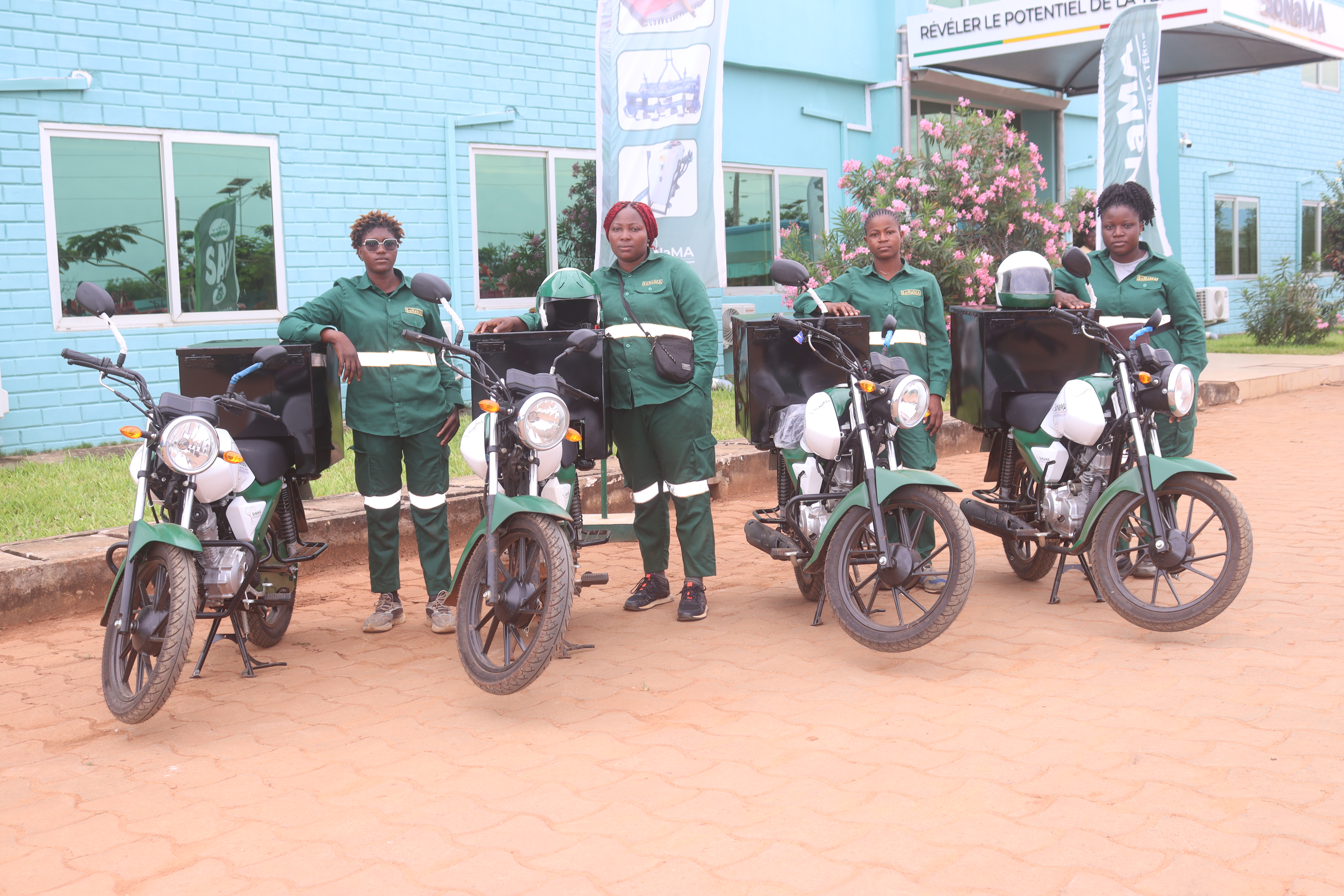 Amazone sur le terrain