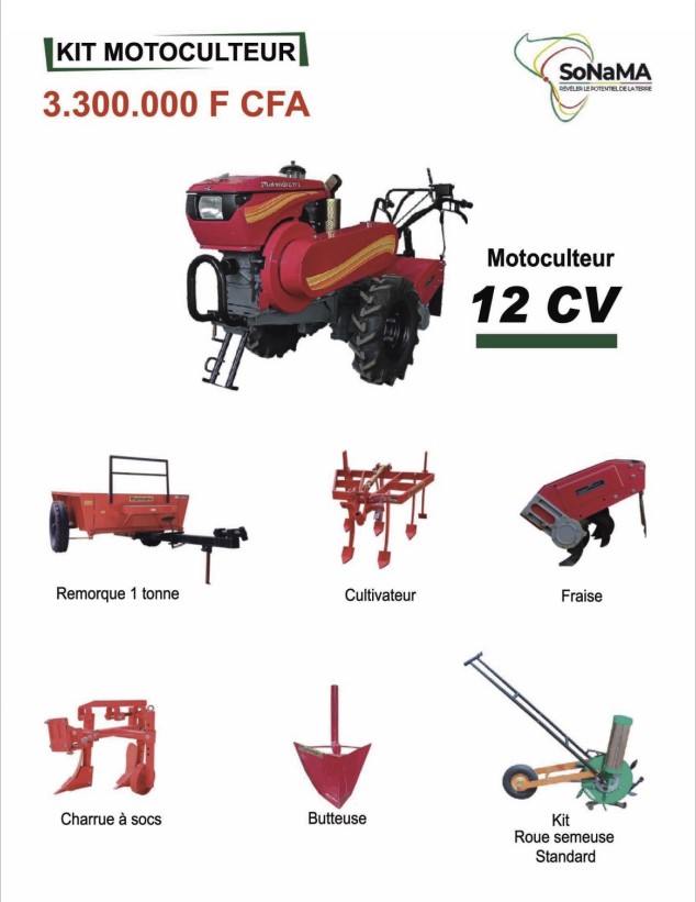 KIT MOTOCULTEUR 12CV